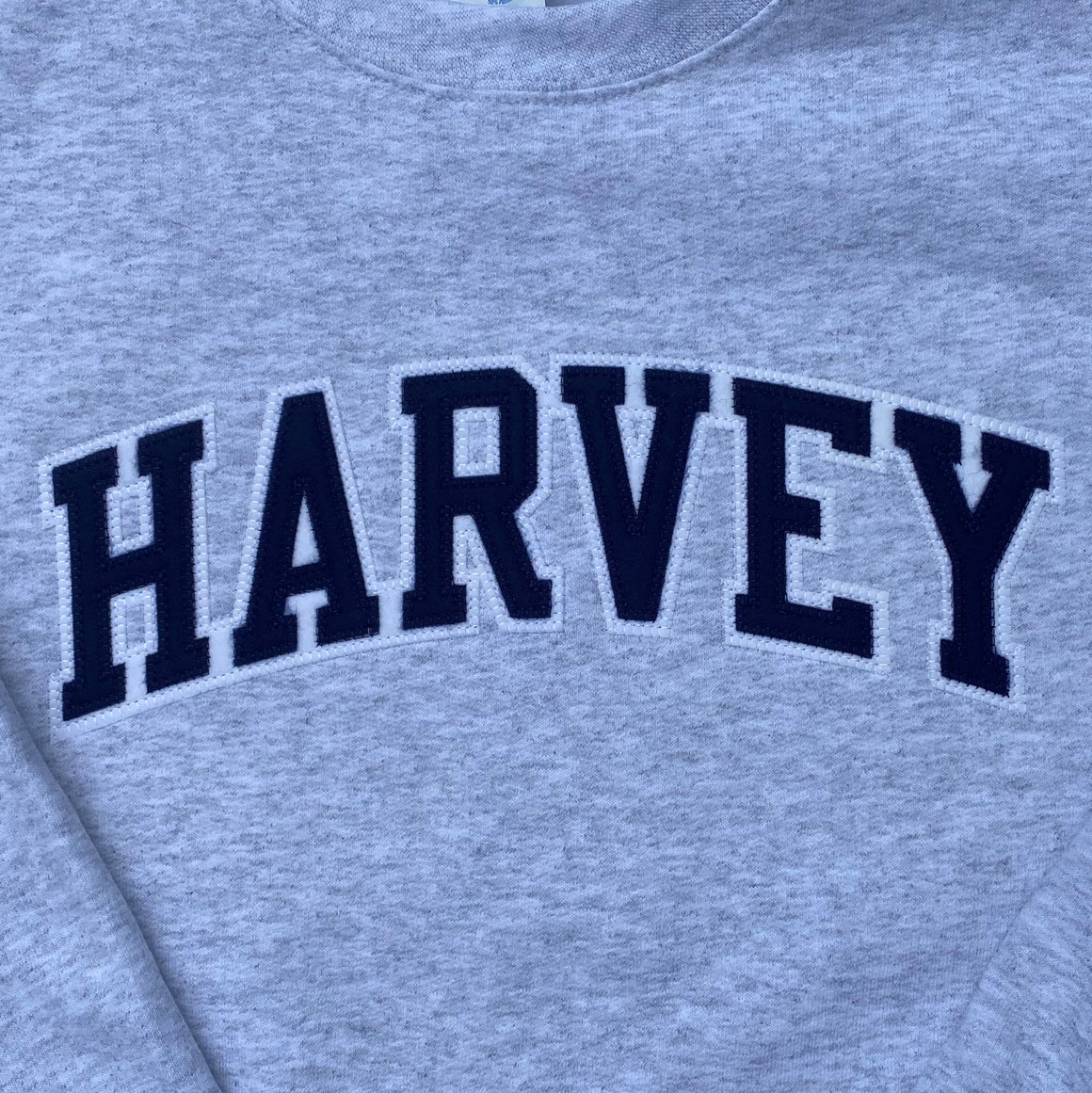 Harvey School Unisex Vintage Arc Logo Applique Hoodie